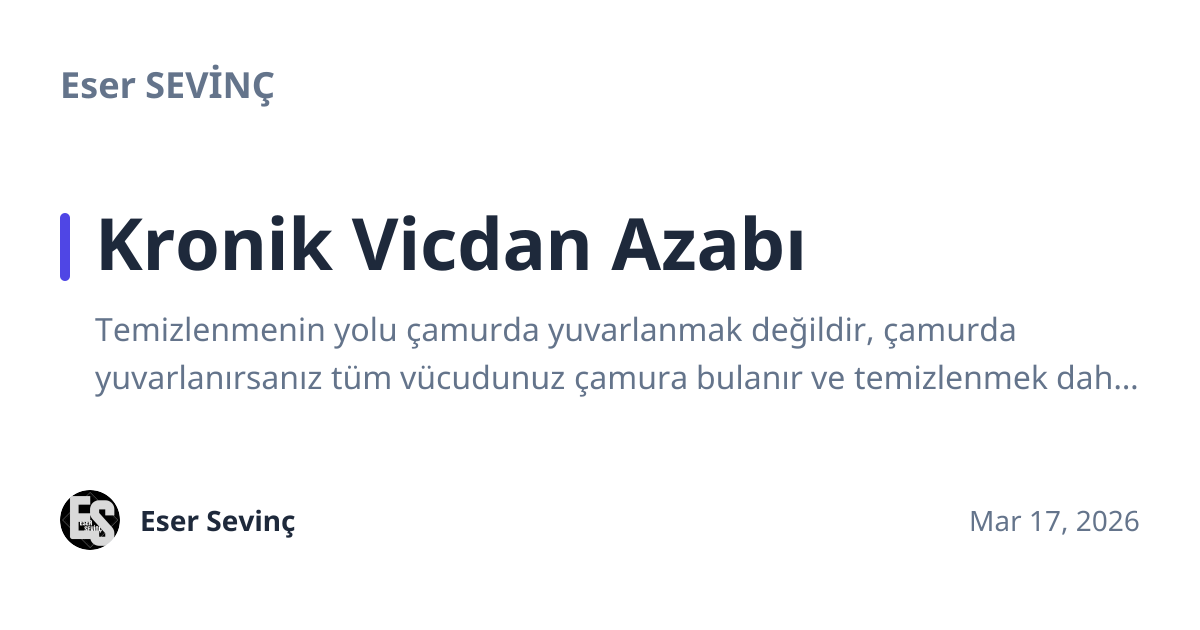 Share preview for Kronik Vicdan Azabı